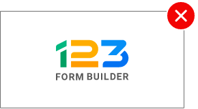 compact 123 form builder logo in rectangular container