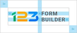 avoid cluttered look for the 123 form builder logo