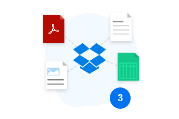 upload various files to your Dropbox