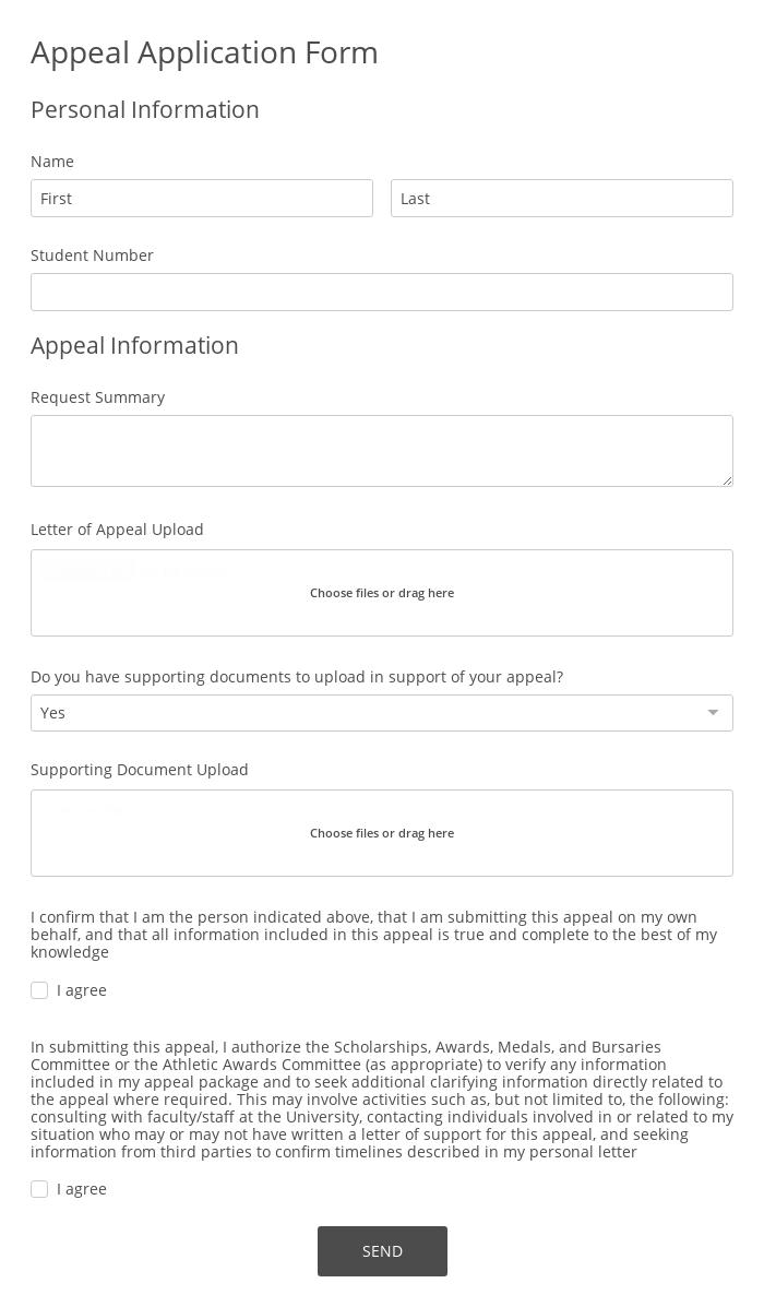 Appeal Application Form