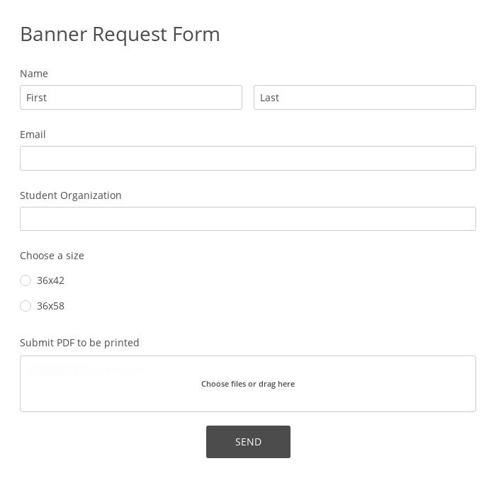 Banner Request Form