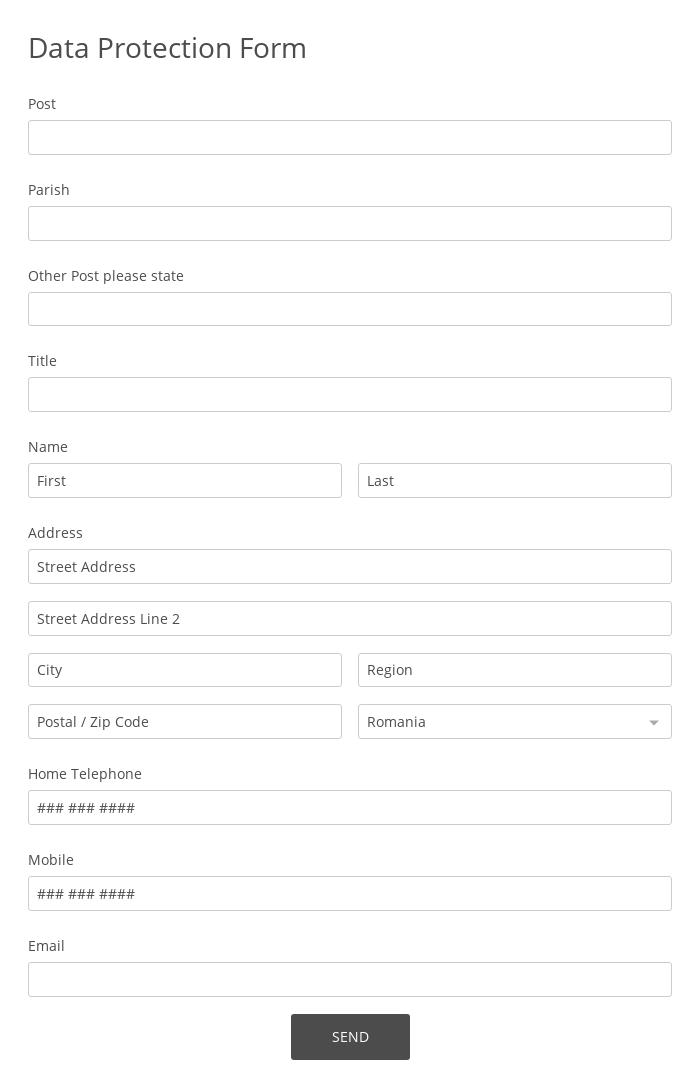 Data Protection Form