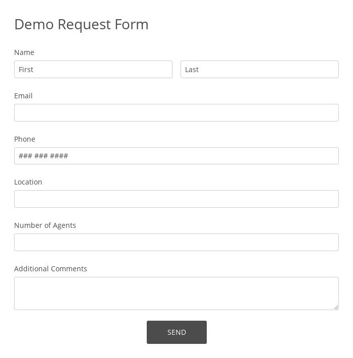 Demo Request Form