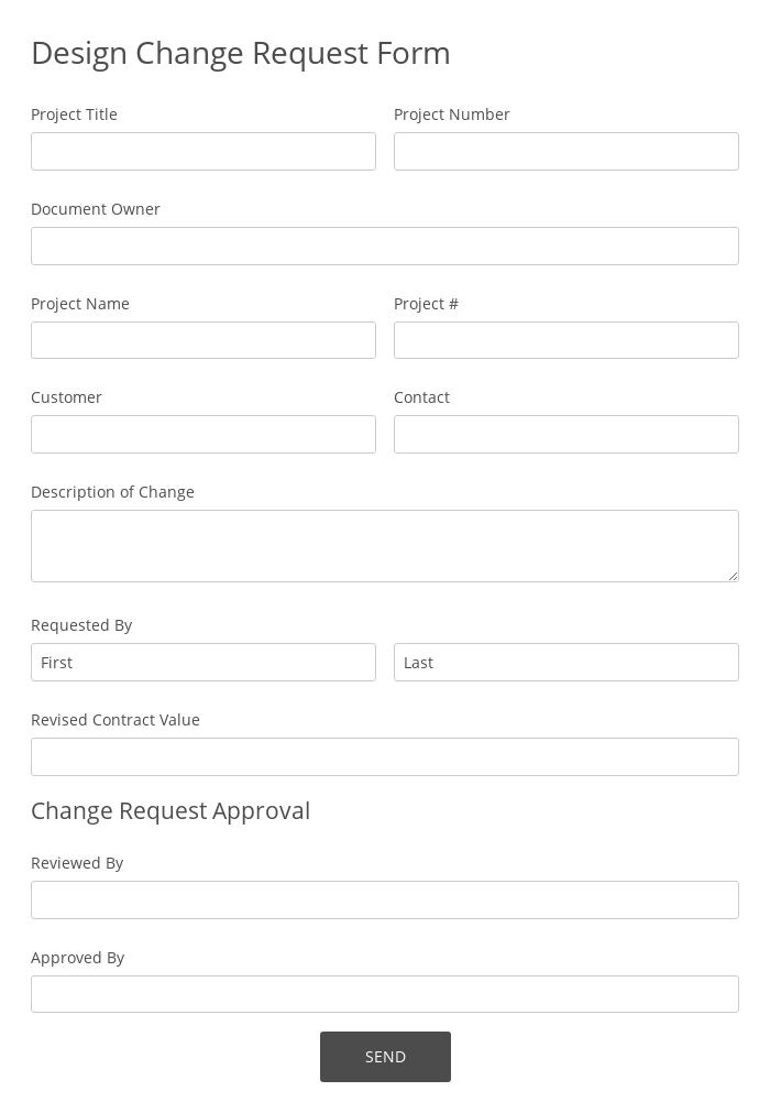 Design Change Request Form