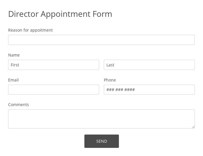 Director Appointment Form