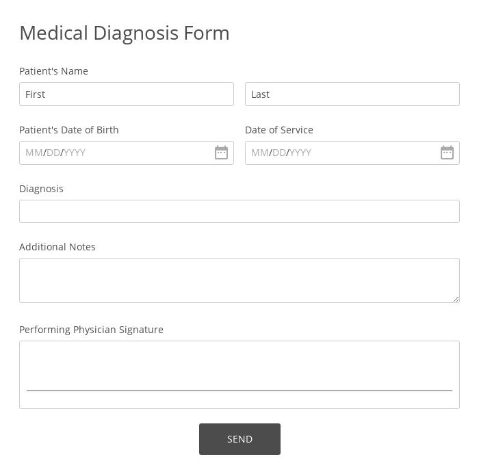 Doctor Diagnosis Form