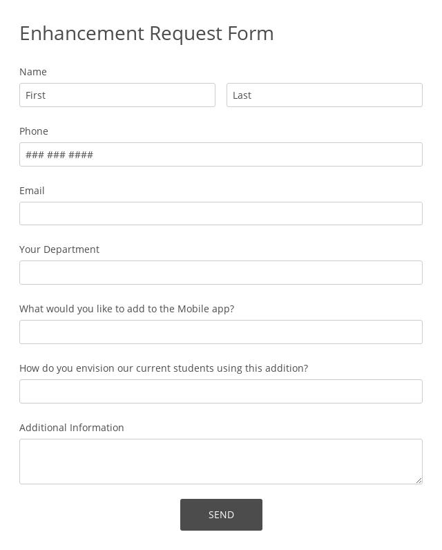 Enhancement Request Form