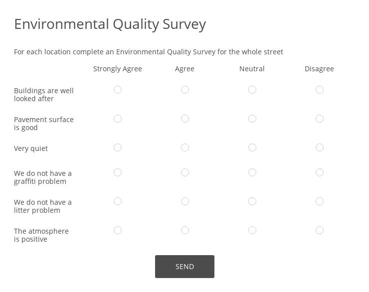 Environmental Quality Survey