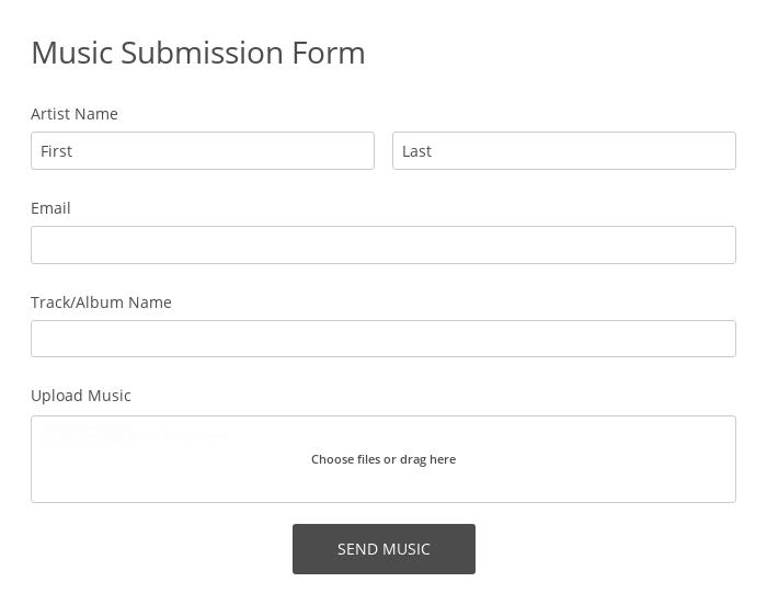 Music Submission Form