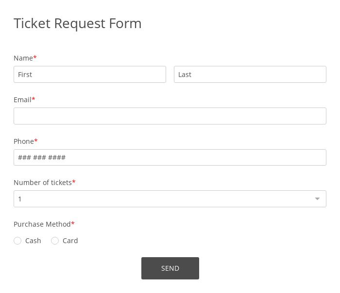 Ticket Request Form