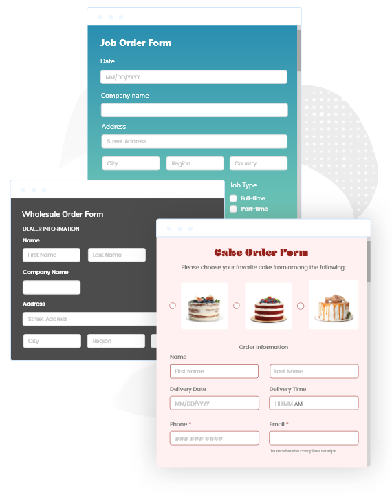 order form templates