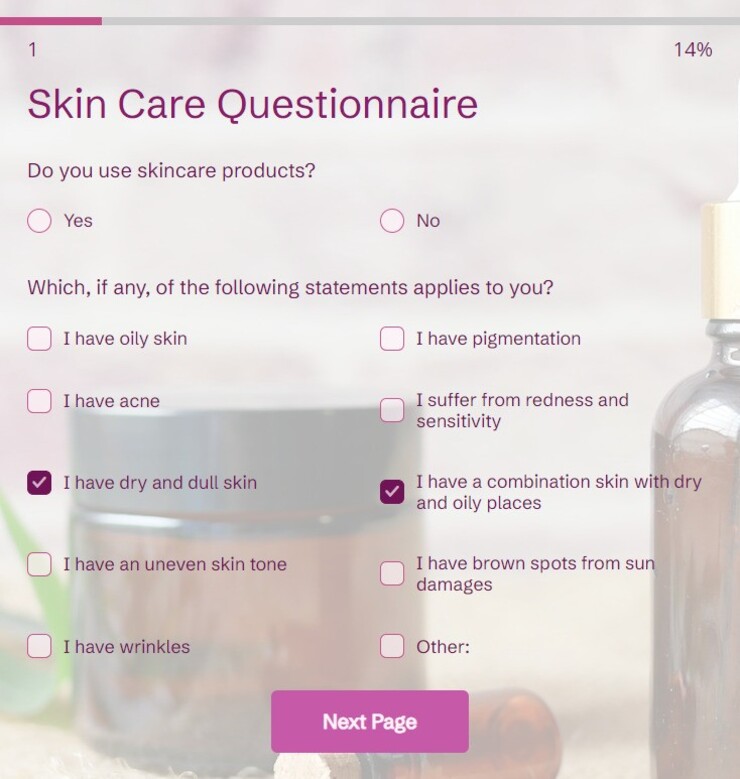 skin care questionnaire