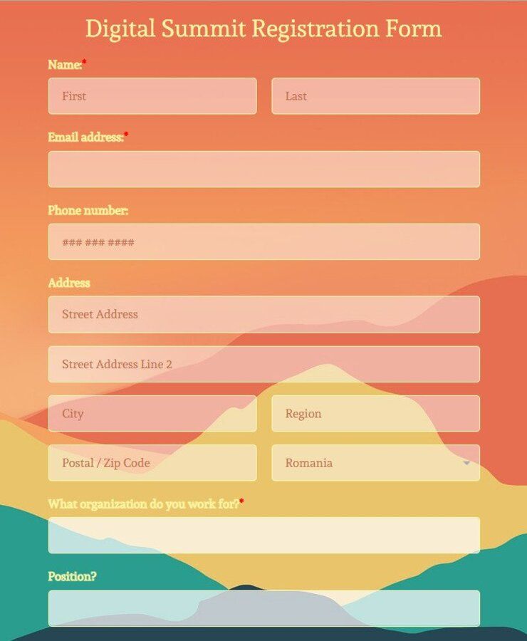 digital summit registration form