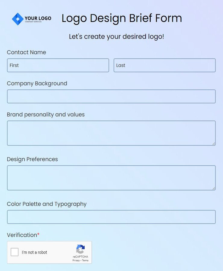 logo design brief form