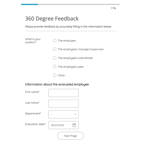 360-Degree Feedback Form 