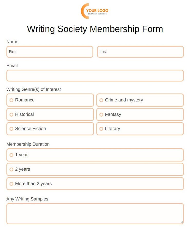 writing society membership form
