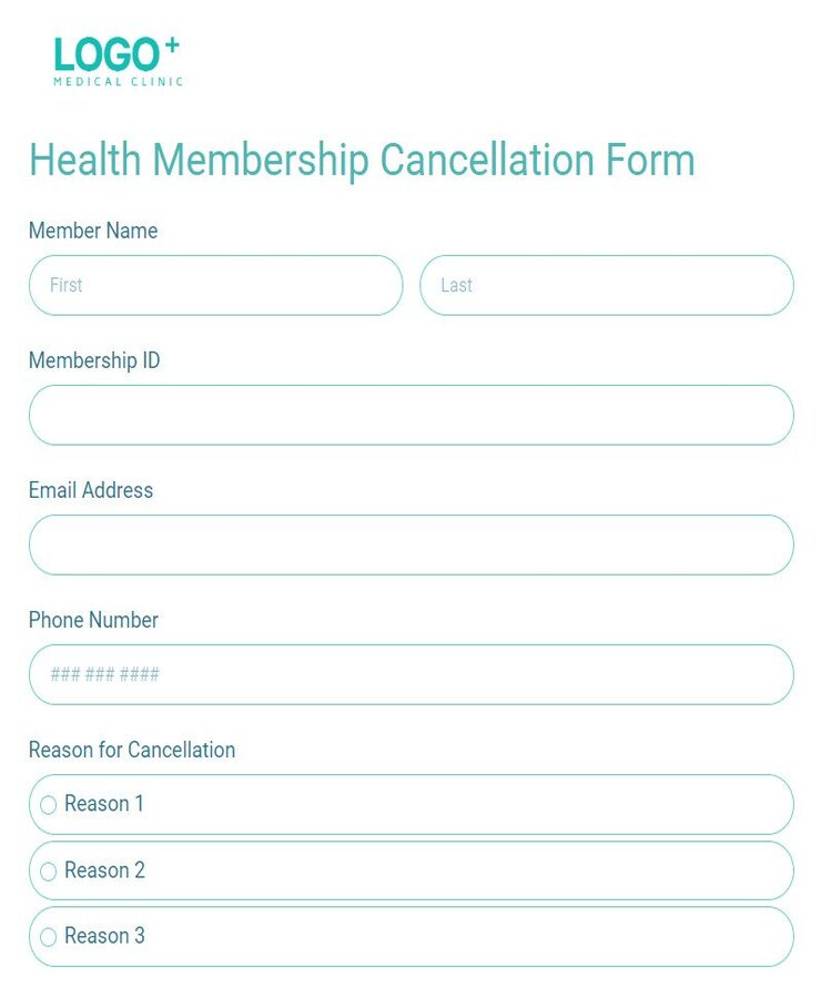 health membership cancellation form