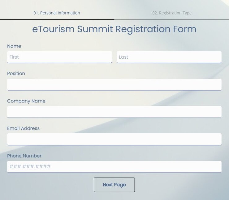 e-tourism summit registration form