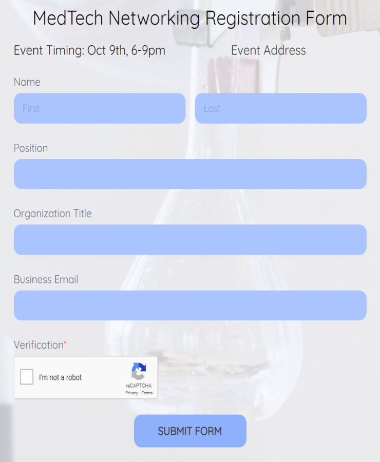 medtech networking registration form
