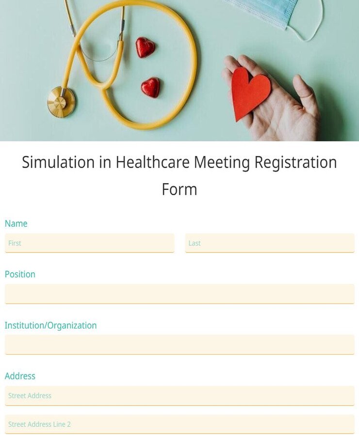 simulation in healthcare meeting registration form