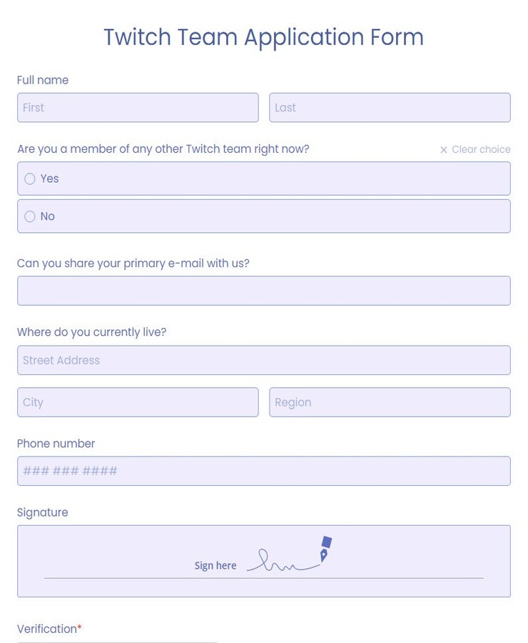 twitch team application form