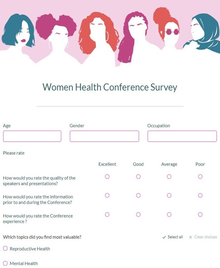 women health conference survey