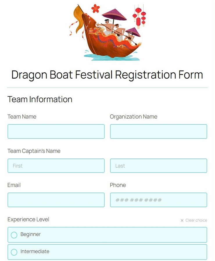 dragon boat festival registration form