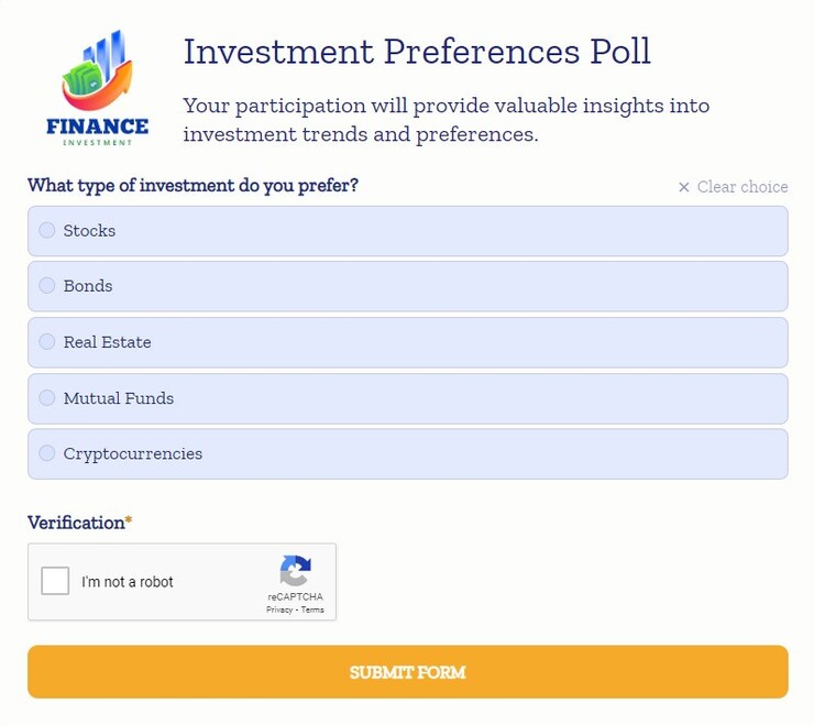 investment preferences poll