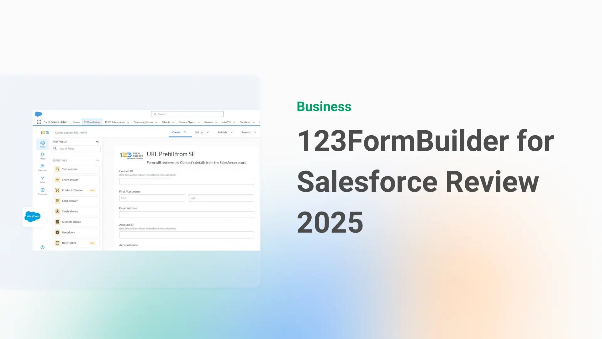 123FormBuilder for Salesforce Review 2025