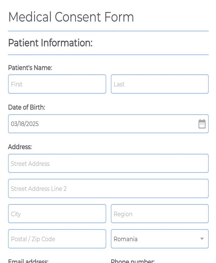 medical consent form