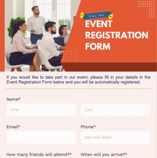 Online Event Registration Form