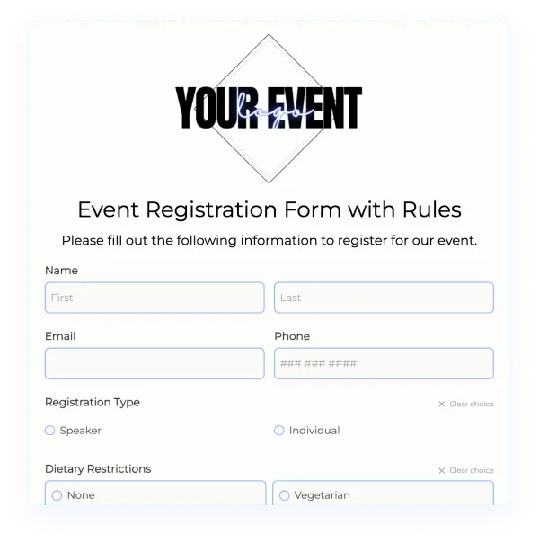 Event Registration Form