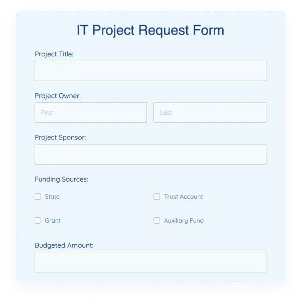 IT Project Request Form