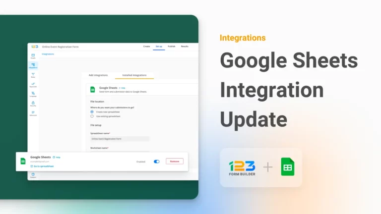 Exploring the Enhanced Google Sheets Integration Update from 123FormBuilder