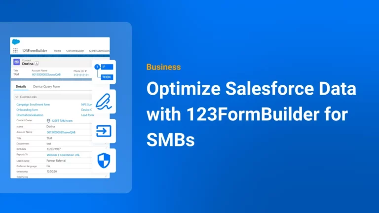 Optimize Salesforce Data with 123FormBuilder for SMBs