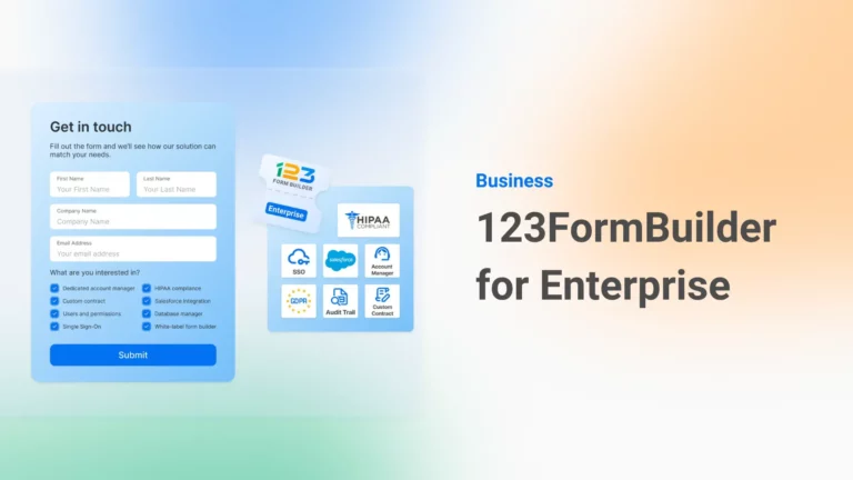 123FormBuilder for Enterprise: Secure, Automated Data Collection Solution