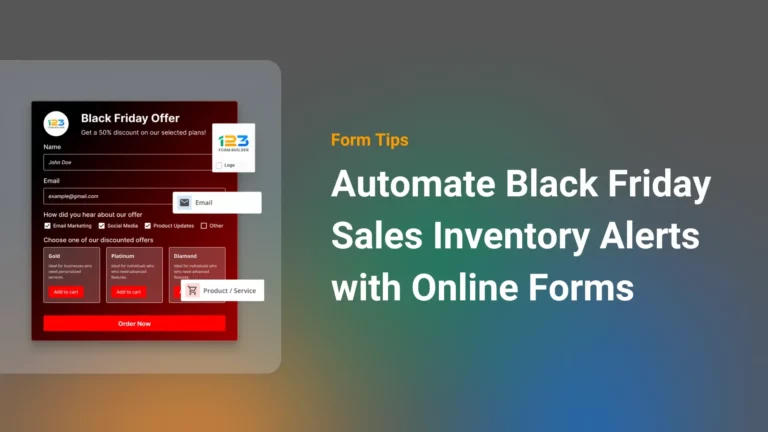 Automate Black Friday Sales Inventory Alerts with Online Forms